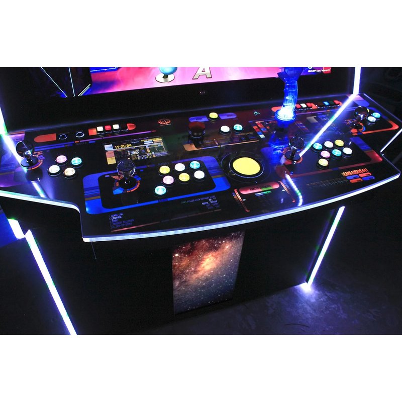 paradox arcades falcon v2.0 xl 4 player arcade cabinet  backlit control panel 2