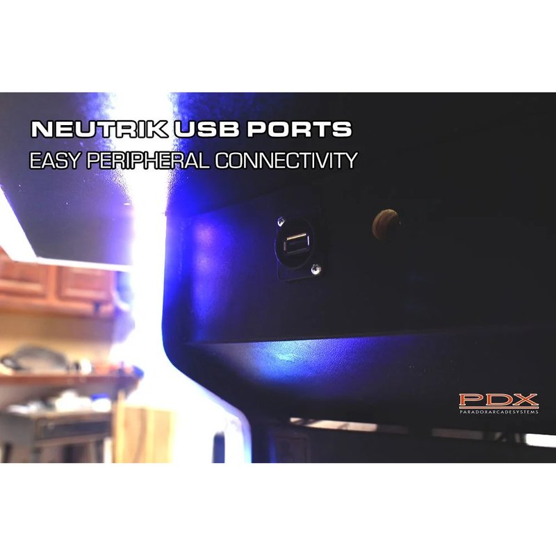 paradox arcades falcon v2.0 xl 4 player arcade cabinet neutrik usb ports
