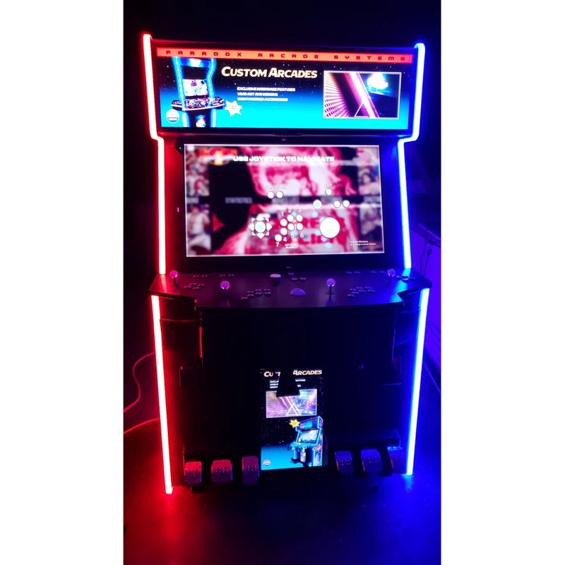 paradox arcades falcon v2.0 xl 4 player arcade cabinet full view 7