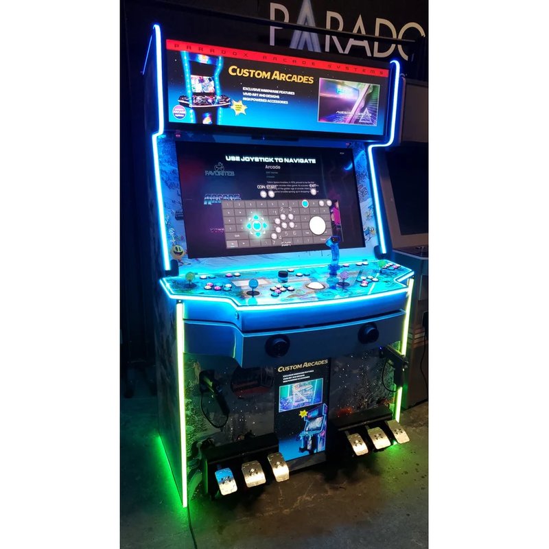 paradox arcades falcon v2.0 xl 4 player arcade cabinet full view 4