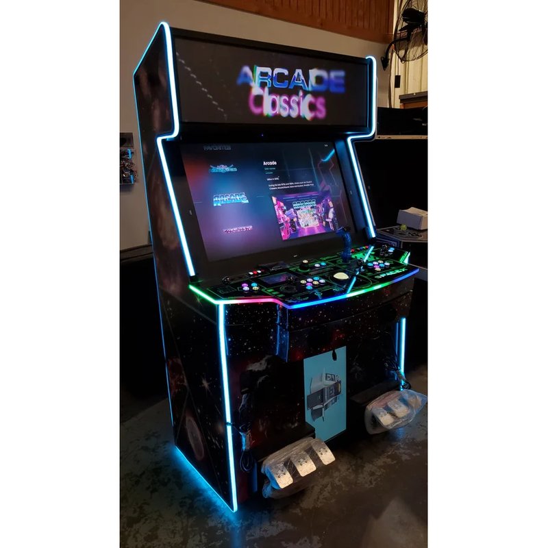 paradox arcades falcon v2.0 xl 4 player arcade cabinet full view 3
