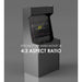 paradox arcades pro 2 player arcade cabinet 4x3 monitor