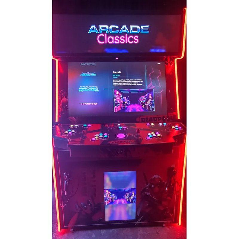 paradox arcades pro 4 player xl arcade cabinet PDX FTL Deadpool 3
