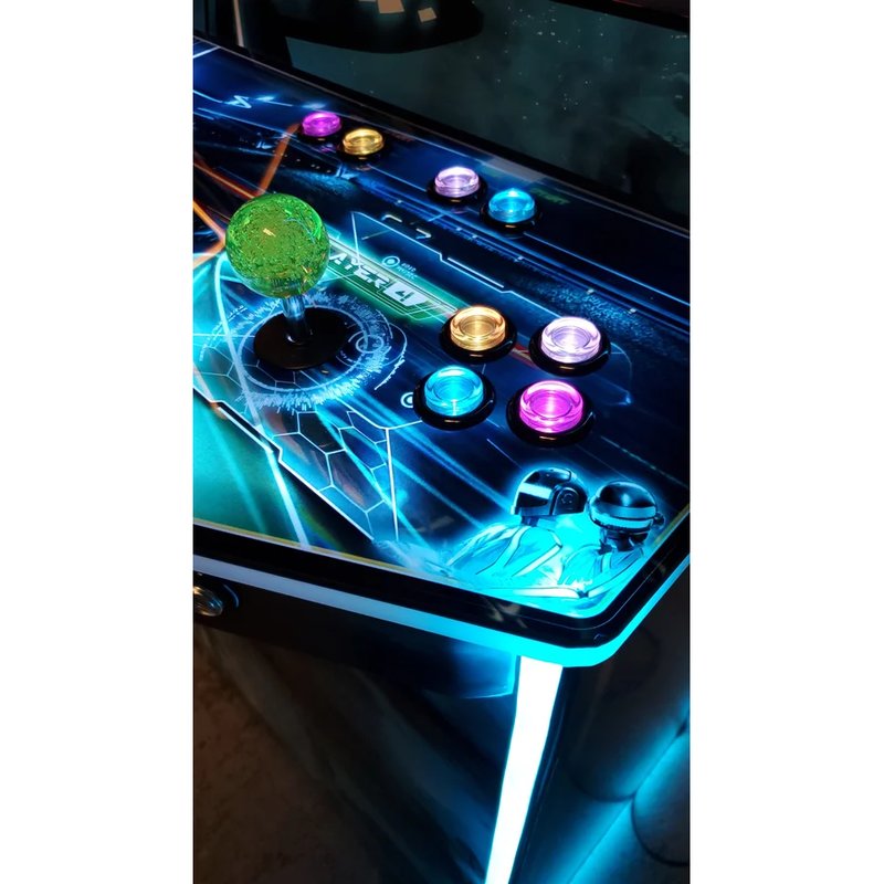 paradox arcades pro 4 player xl arcade cabinet Tron Backlit Control Panel Paradox Arcades 1