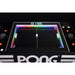 Atari PONG Mechanical Table Home Edition, close-up of playfield showing score display, paddles, and RGB-lit border.
