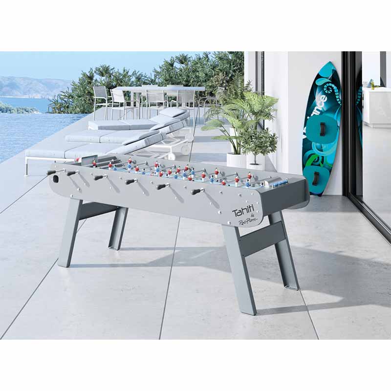 Rene Pierre Tahiti Six People Foosball Outside in Summer