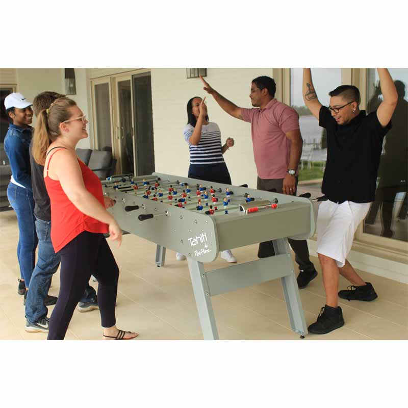 Rene Pierre Tahiti Six People Foosball Players Winning