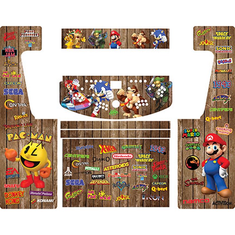 Mashup Retro-Cade Classic Full-Size Arcade Cabinet Art Package