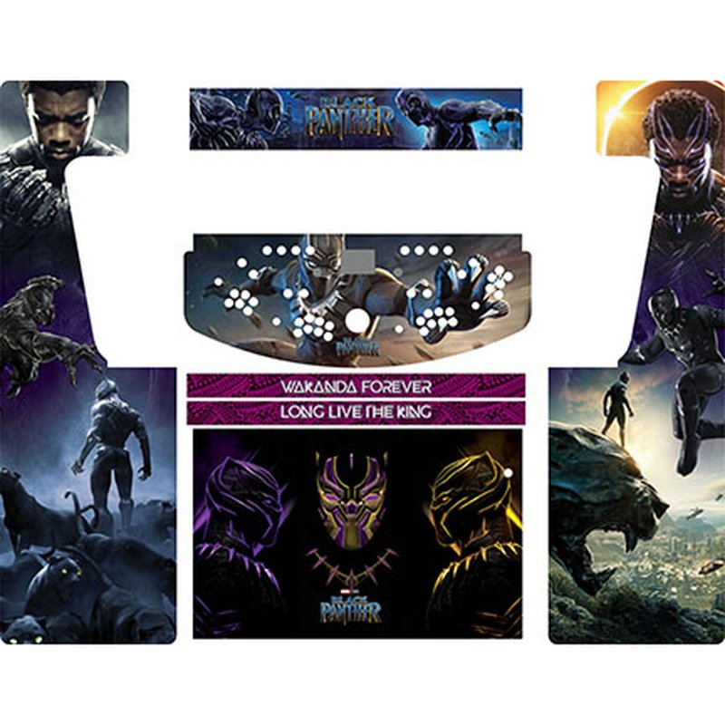 Black Panther Retro-Cade Classic Full-Size Arcade Cabinet Art Package