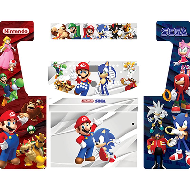 Nintendo Sega Retro-Cade Classic Full-Size Arcade Cabinet Art Package