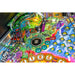 Stern King Kong Myth of Terror Island Pro Pinball Machine playfield overview showing ramps, targets, and sculpted features from above angle