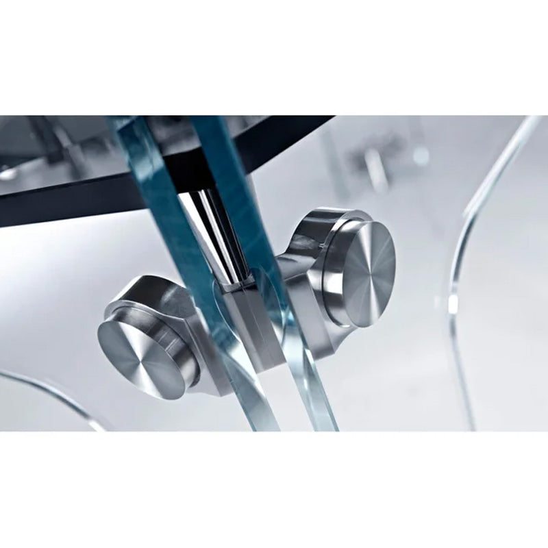 Teckell Cristallino Foosball Table Black Corner Zoomed
