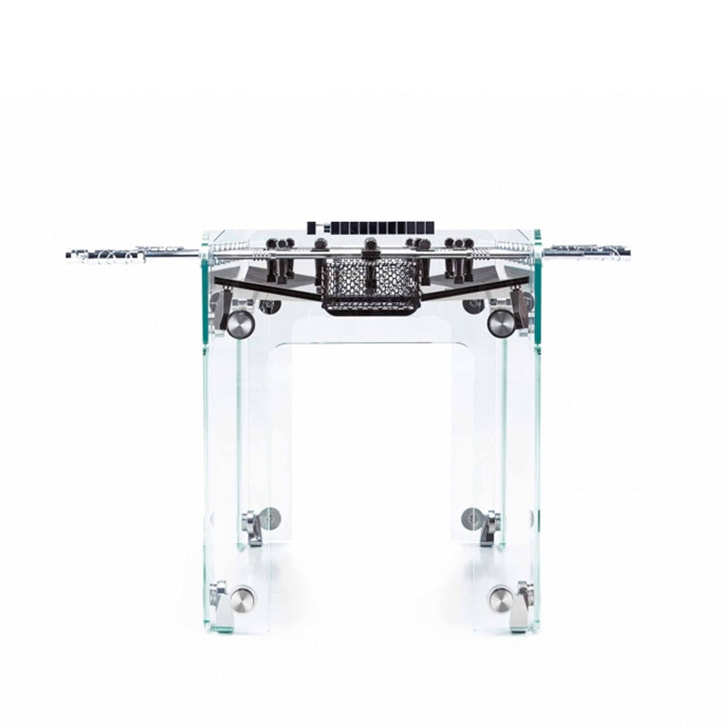 Teckell Cristallino Foosball Table Black Front View