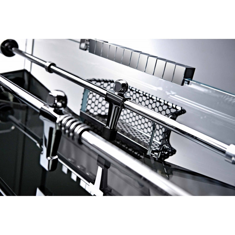 Teckell Cristallino Foosball Table Black Goal Post