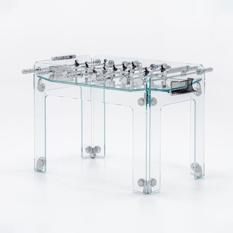 Teckell Cristallino Foosball Table Classic Diagonal View