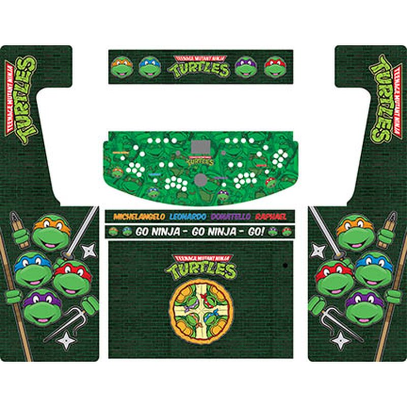 TMNT Retro-Cade Classic Full-Size Arcade Cabinet Art Package