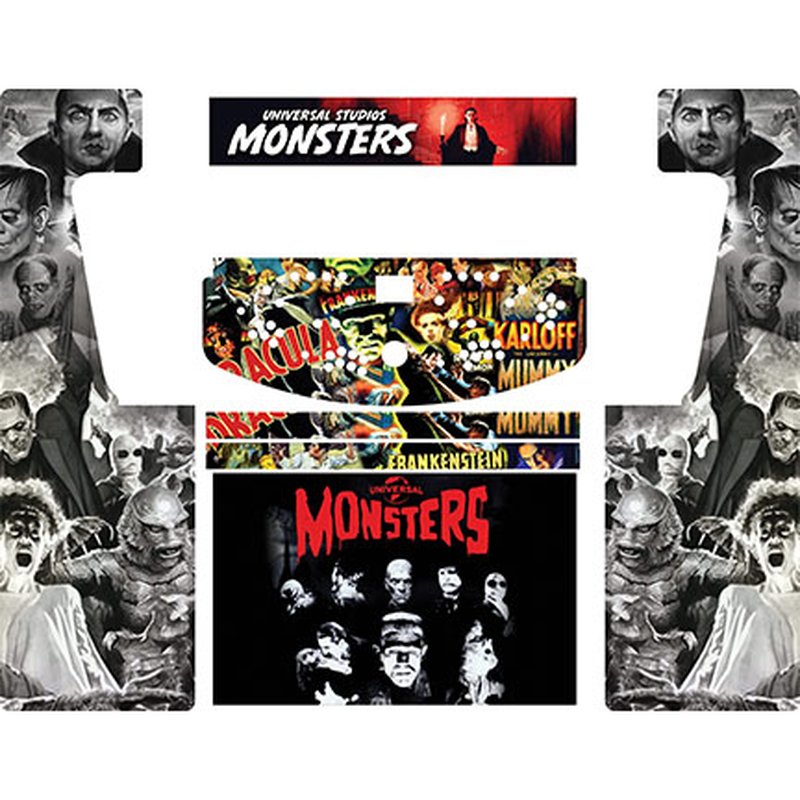 Monsters Retro-Cade Classic Full-Size Arcade Cabinet Art Package
